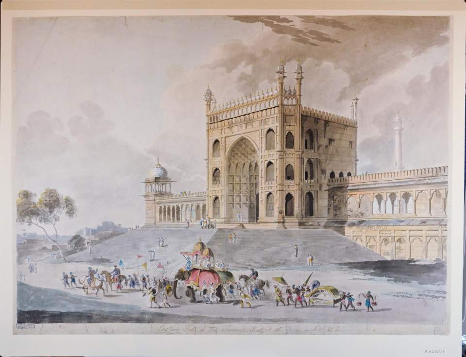 Das Osttor der Jâmi' Masjîd in Delhî