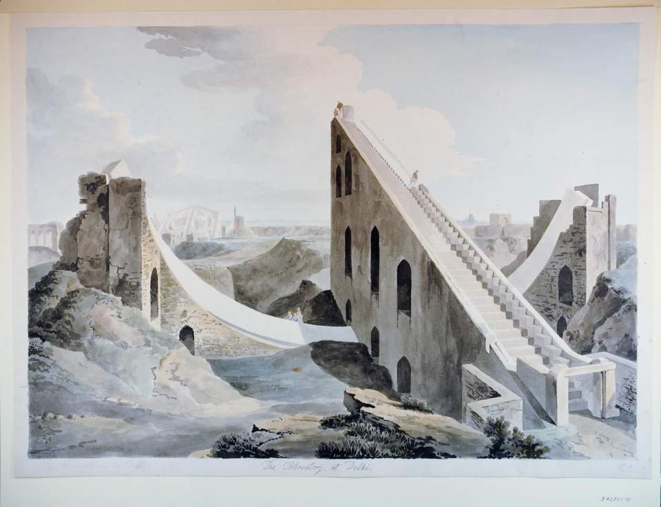 Das Brhat-Smarât-Yantra des jantar Mantar in Delhî