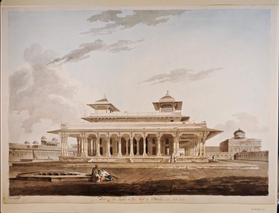 Marmorpavillon im Fort von Allâhâbâd