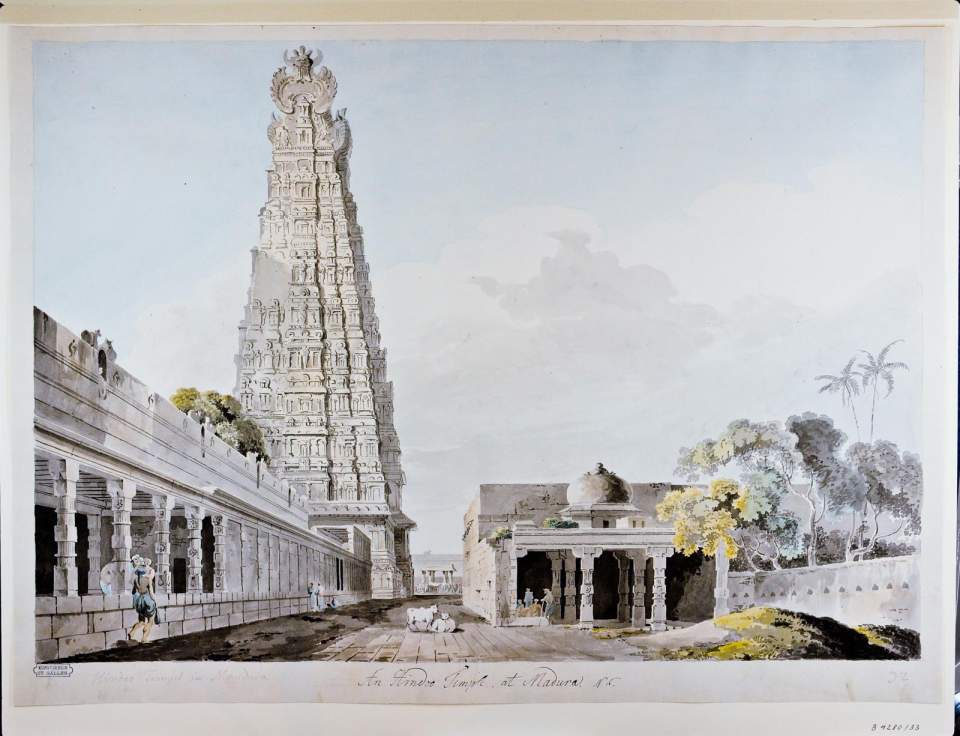 Gopuram des mînâksî-Sundaresvara-Tempels in Madurai