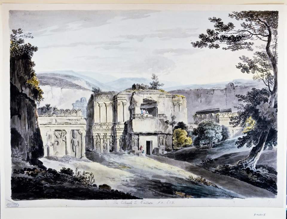 Das Portal des Kailâsanâtha-Tempels in Elûrâ