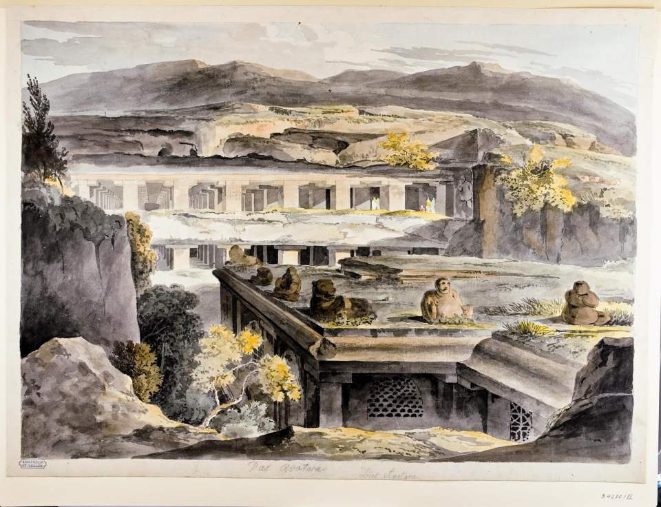 Die Kulthöhle Dasâvatâra (Höhle 15) in Elûrâ