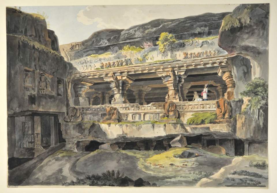Die Kulthöhle Râvana-kî-Khâi (Höhle 14) in Elûrâ