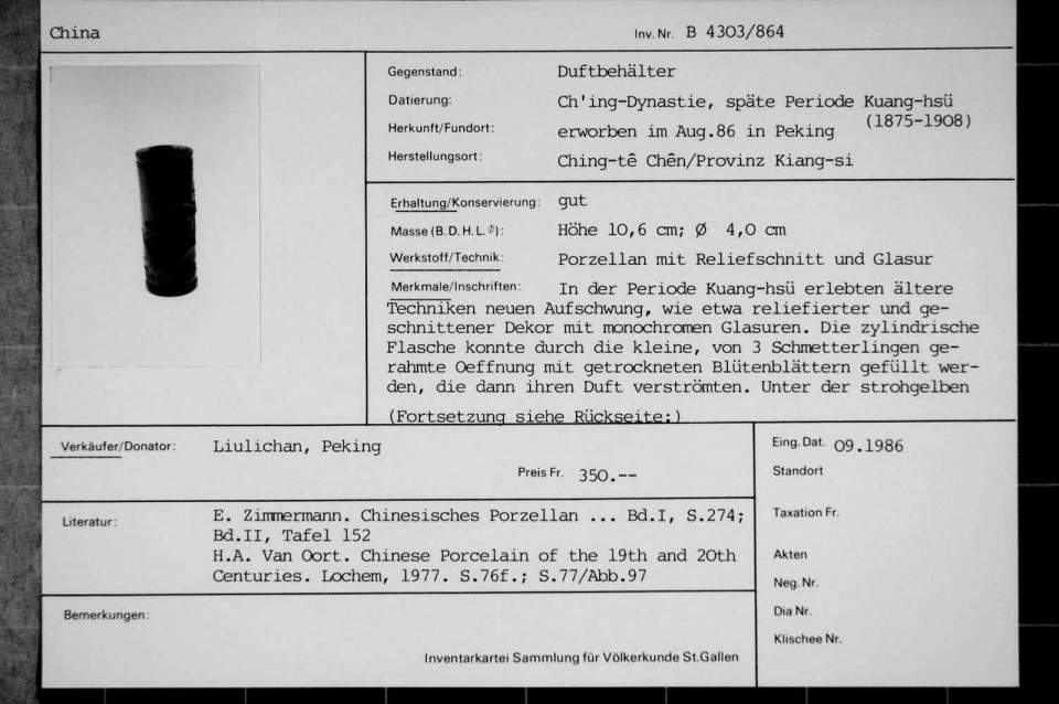 Gefäss-Duftbehälter
