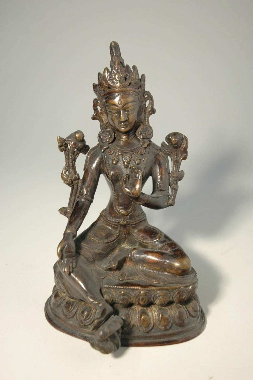 Bronzeskulptur Shyama Tara