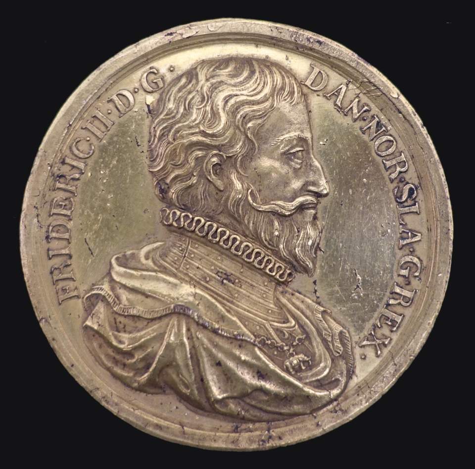 Medaille König Friedrich II. von Dänemark