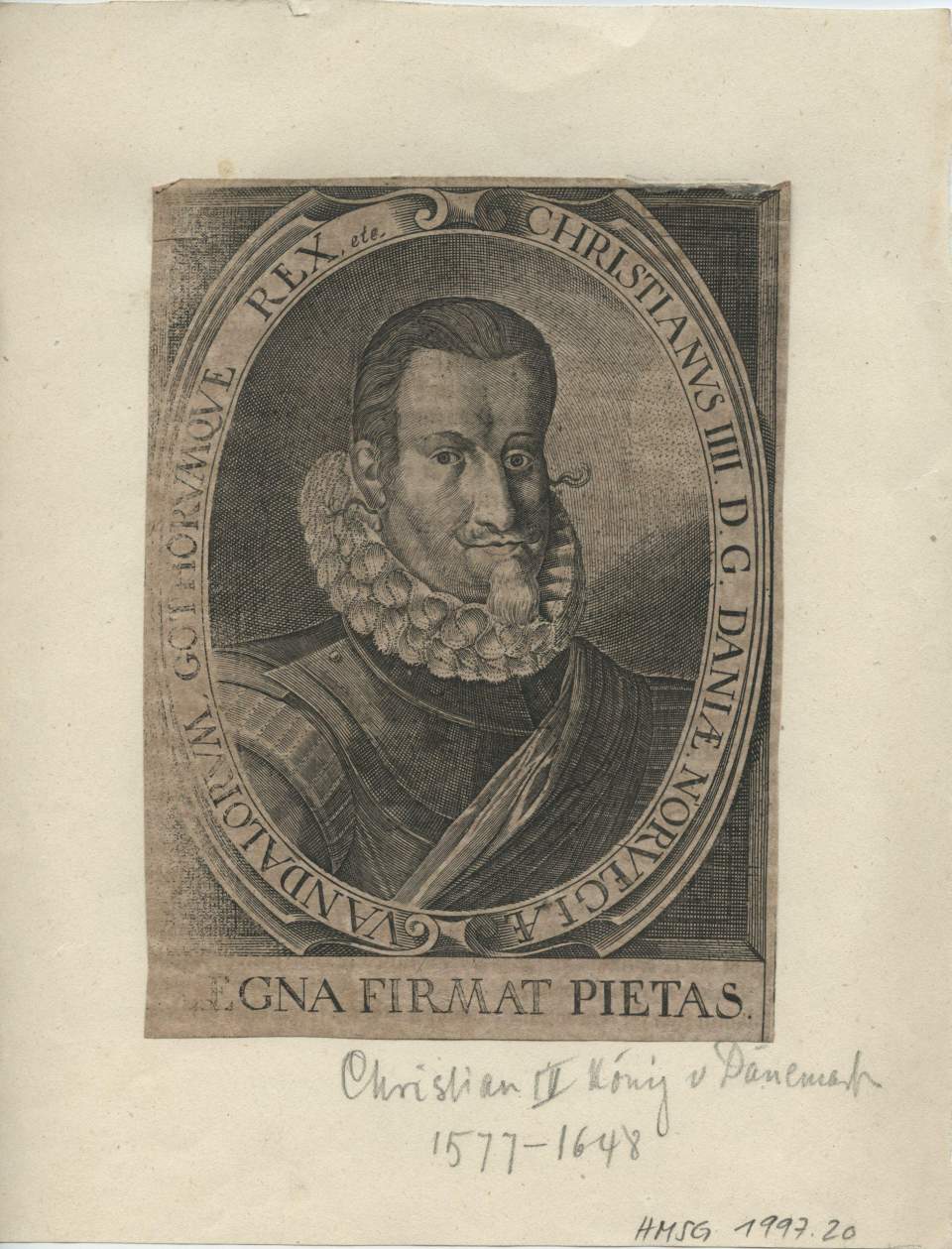 Porträt Christian IV. König von Dänemark
