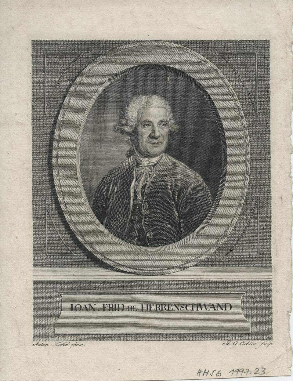 Porträt, Johann Friedrich de Herrenschwand