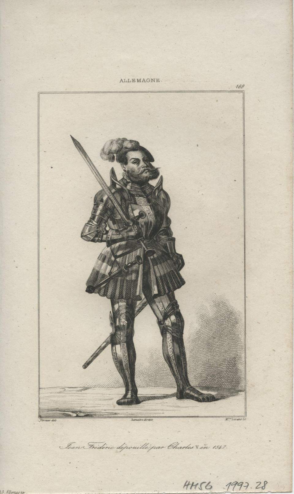 Porträt, Jean Frideric depouillé par Charles V en 1547