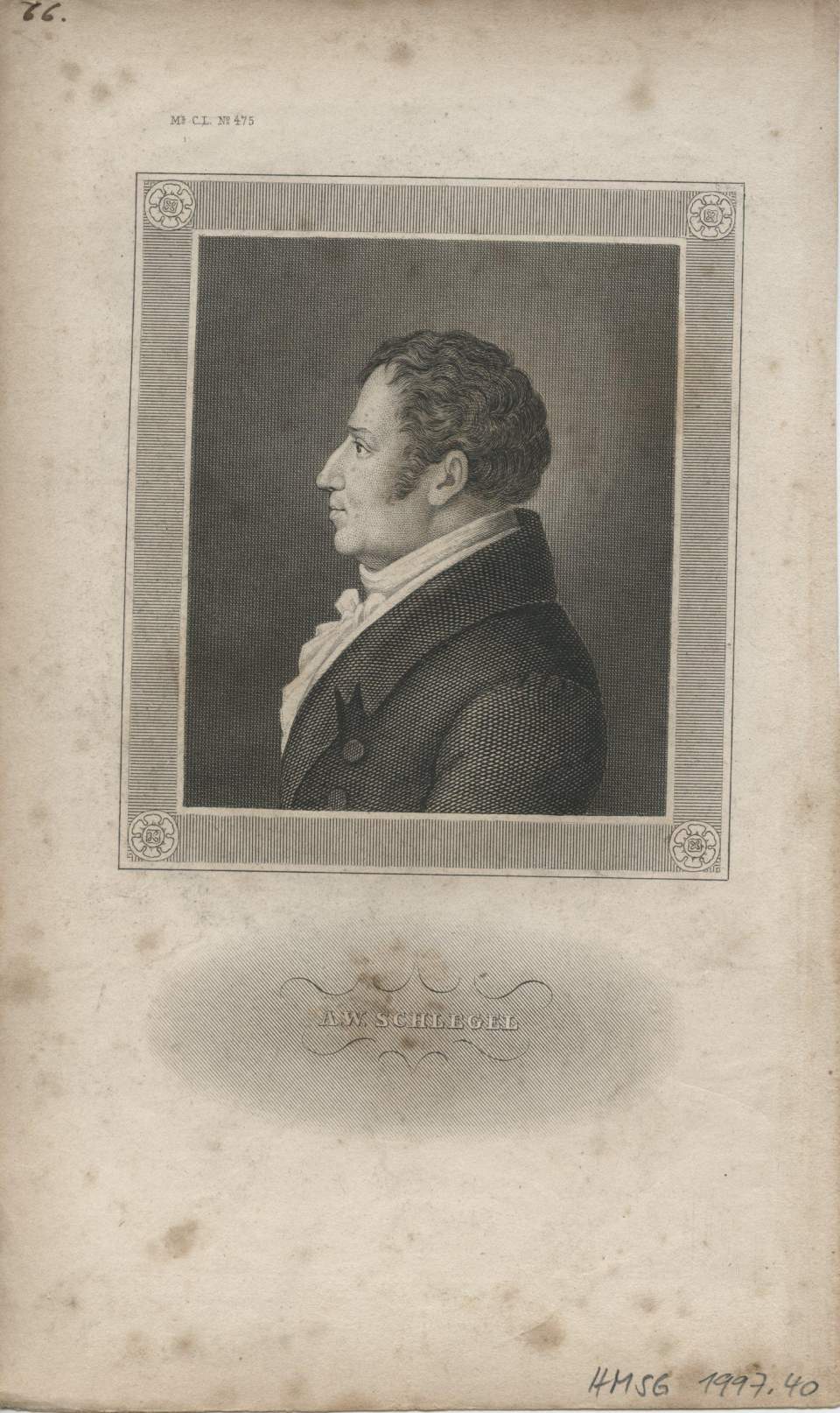 Porträt, August Wilhelm Schlegel