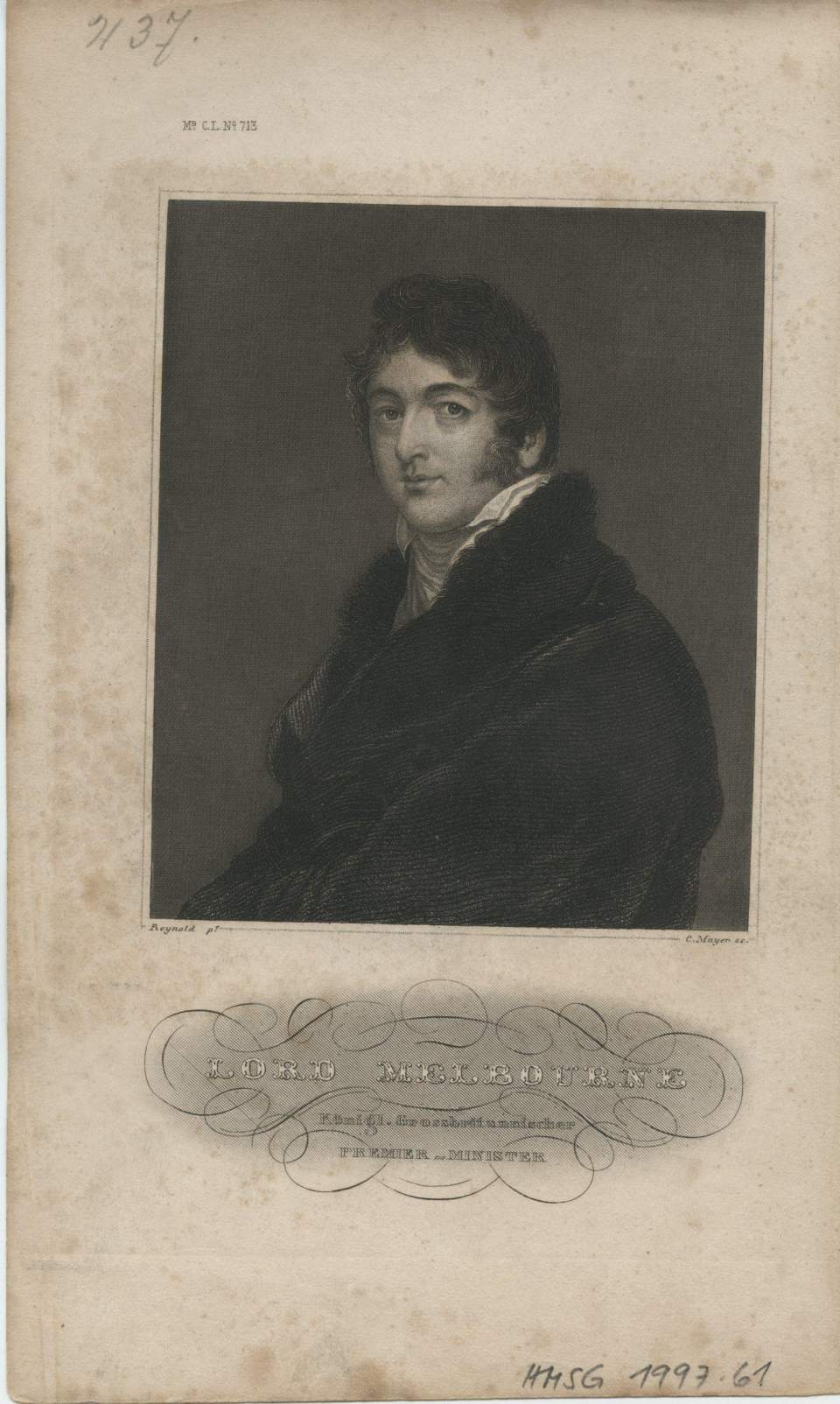 Porträt William Lamb Melbourne