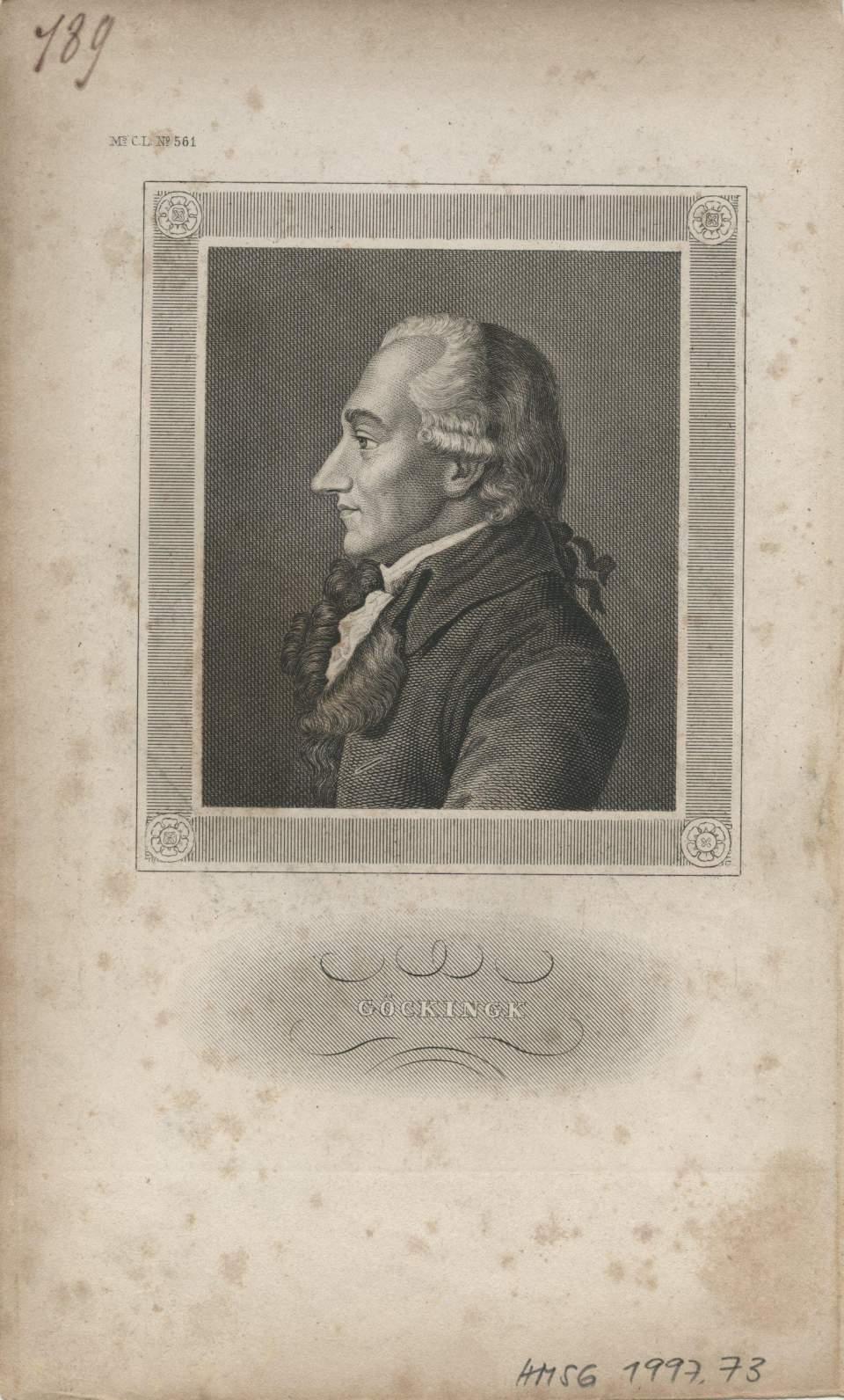 Porträt Leopold Friedrich Georg Goeckingk