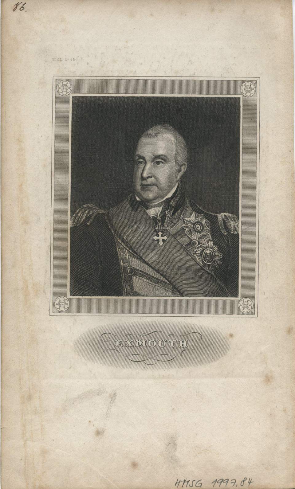 Porträt Edward Pellew, 1. Viscount Exmouth