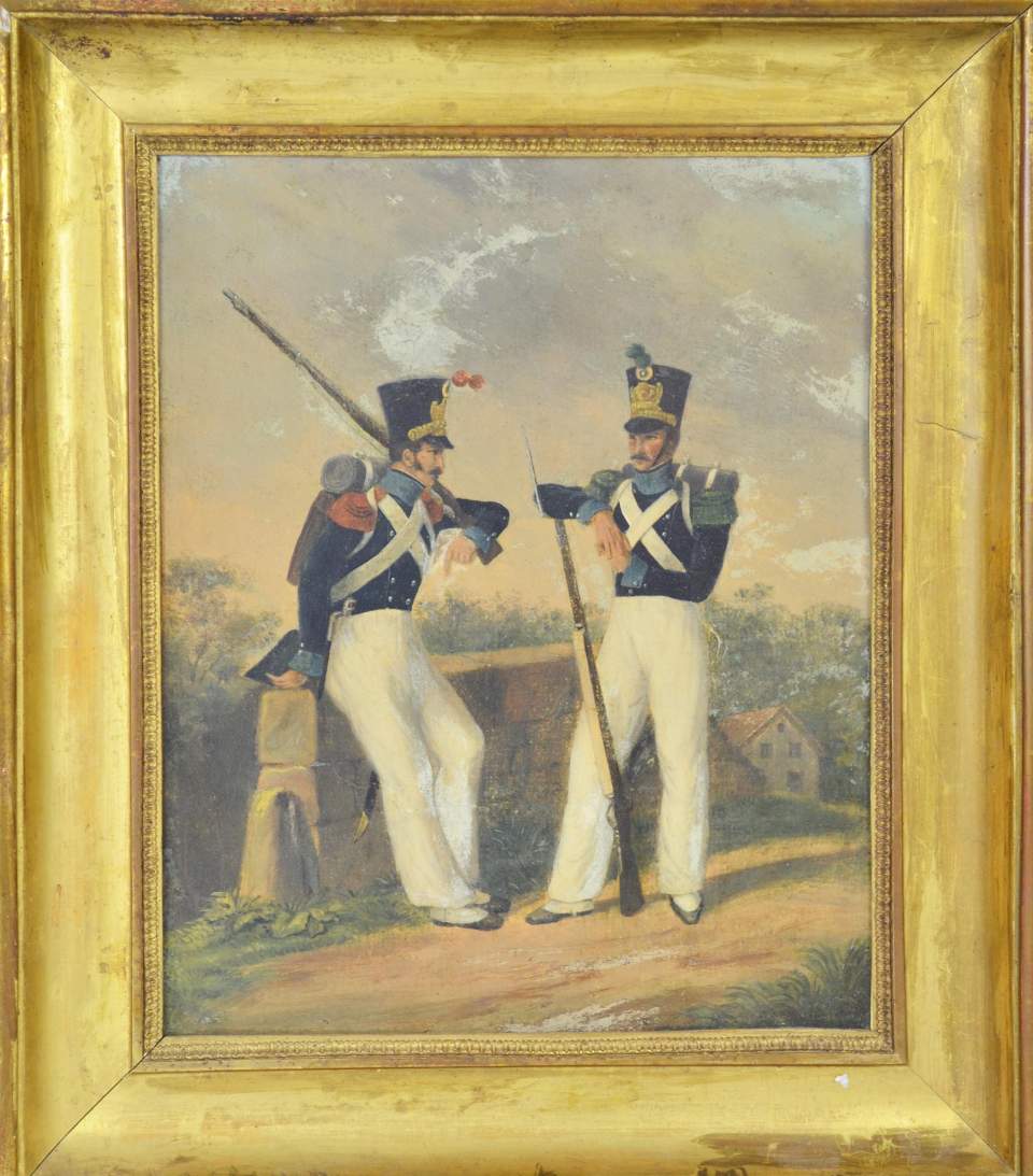 Füsilier und Jäger der St. galler kantonalen Ordonnanz 1820