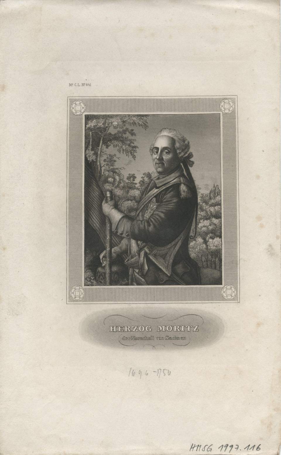 Porträt Herzog Moritz Marschall von Sachsen
