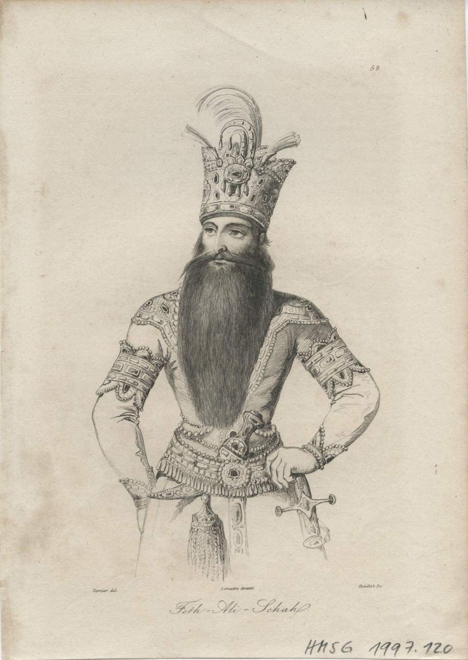 Porträt Feth-Ali-Schah