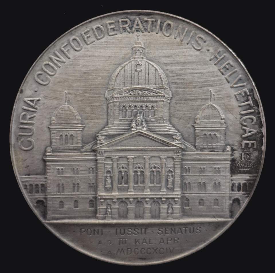 Medaille Vollendung des Bundespalastes in Bern