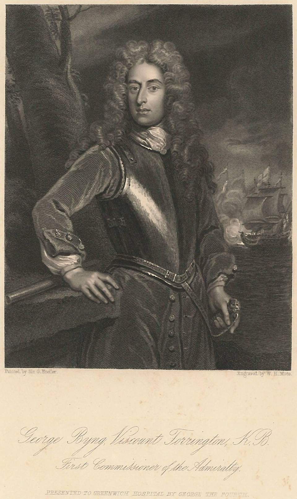 Porträt George Byng Viscount Torrington, K. B.