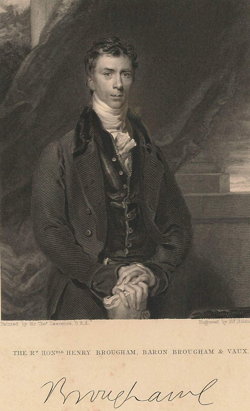 Porträt The Rt Hon.ble Henry Broughham & Vaux