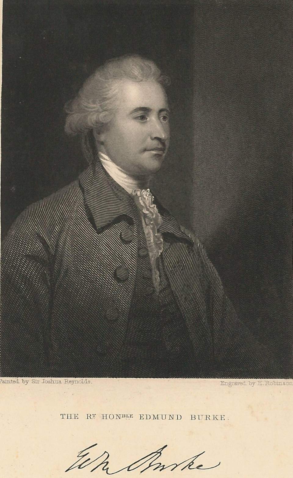 Porträt  The Rt. Hon ble Edmund Burke