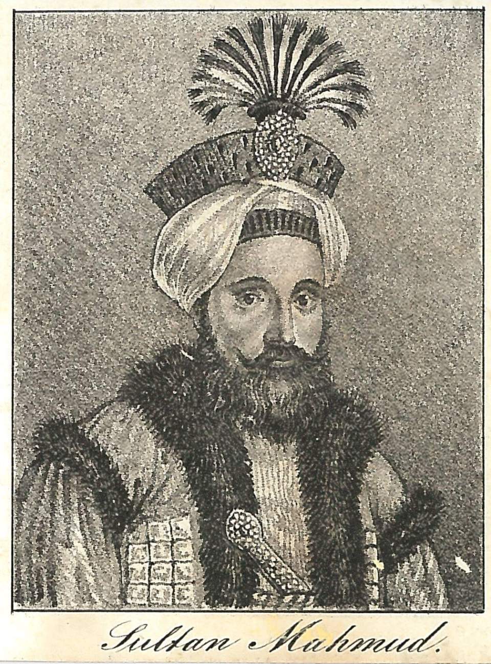 Porträt  Sultan Mahmud