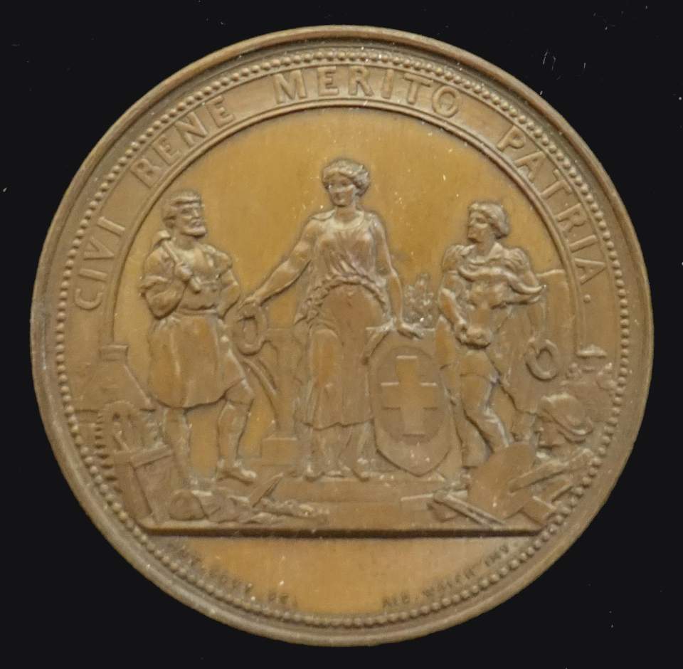 Medaille Ausstellung in Bern (Anerkennungs-Medaille) C. Gonzenbach