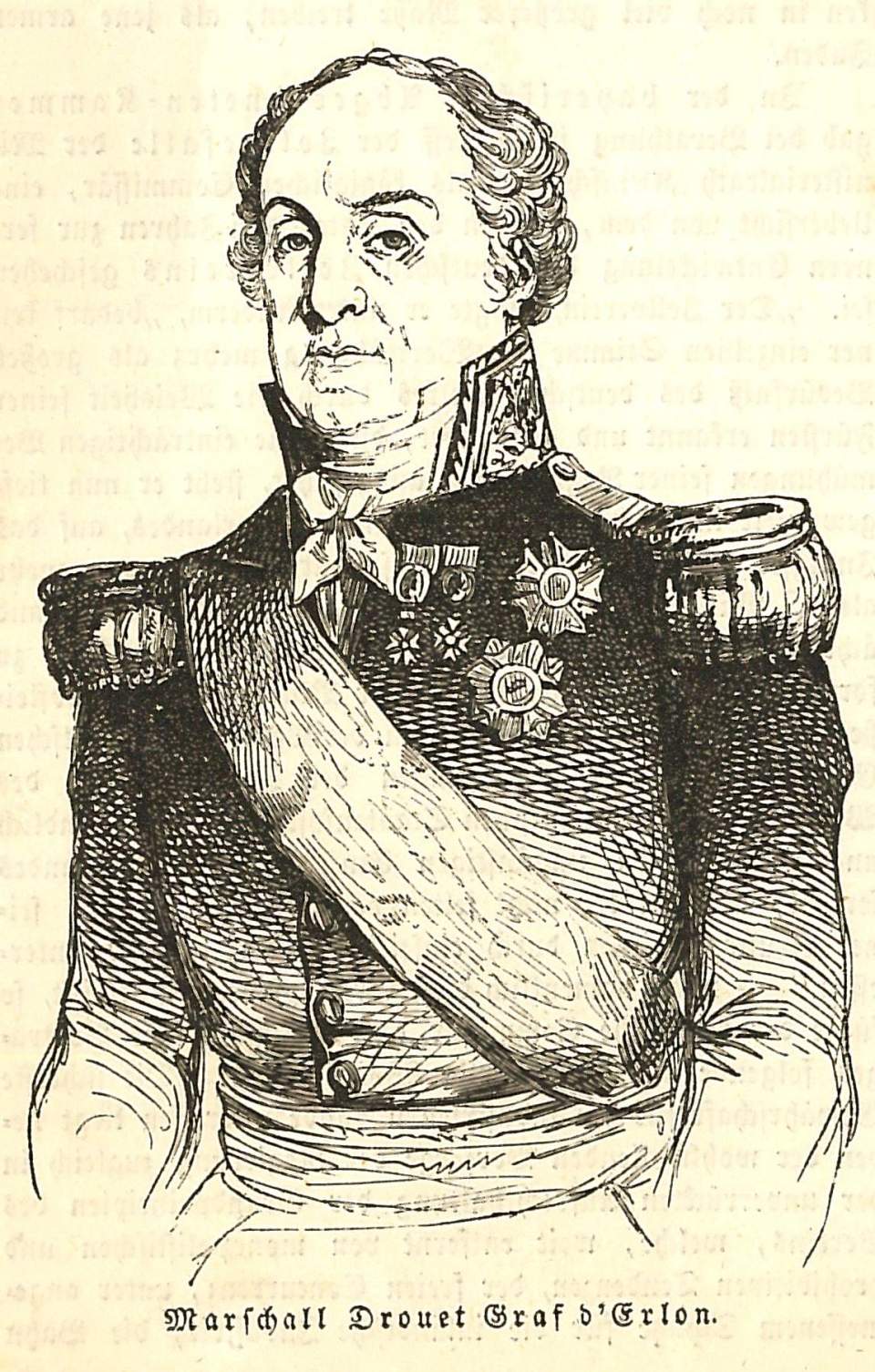 Porträt  Marschall Drouet Graf d'Erlon