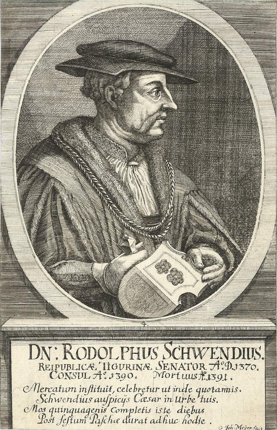 Porträt  Rodolphus Schwendius