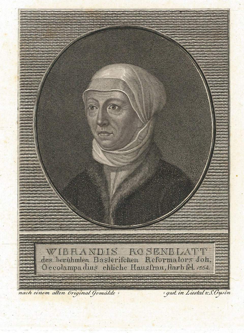 Porträt  Wibrandis Rosenblatt