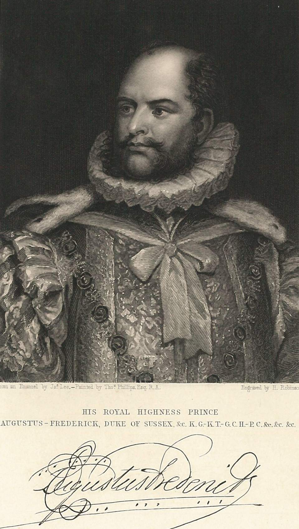 Porträt  Augustus Frederick Duke of sussex