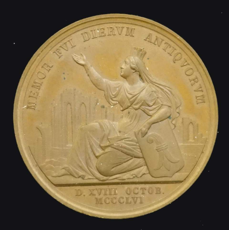 Medaille 500 Jahr Gedenkfeier an das Erdbeben von Basel 1356