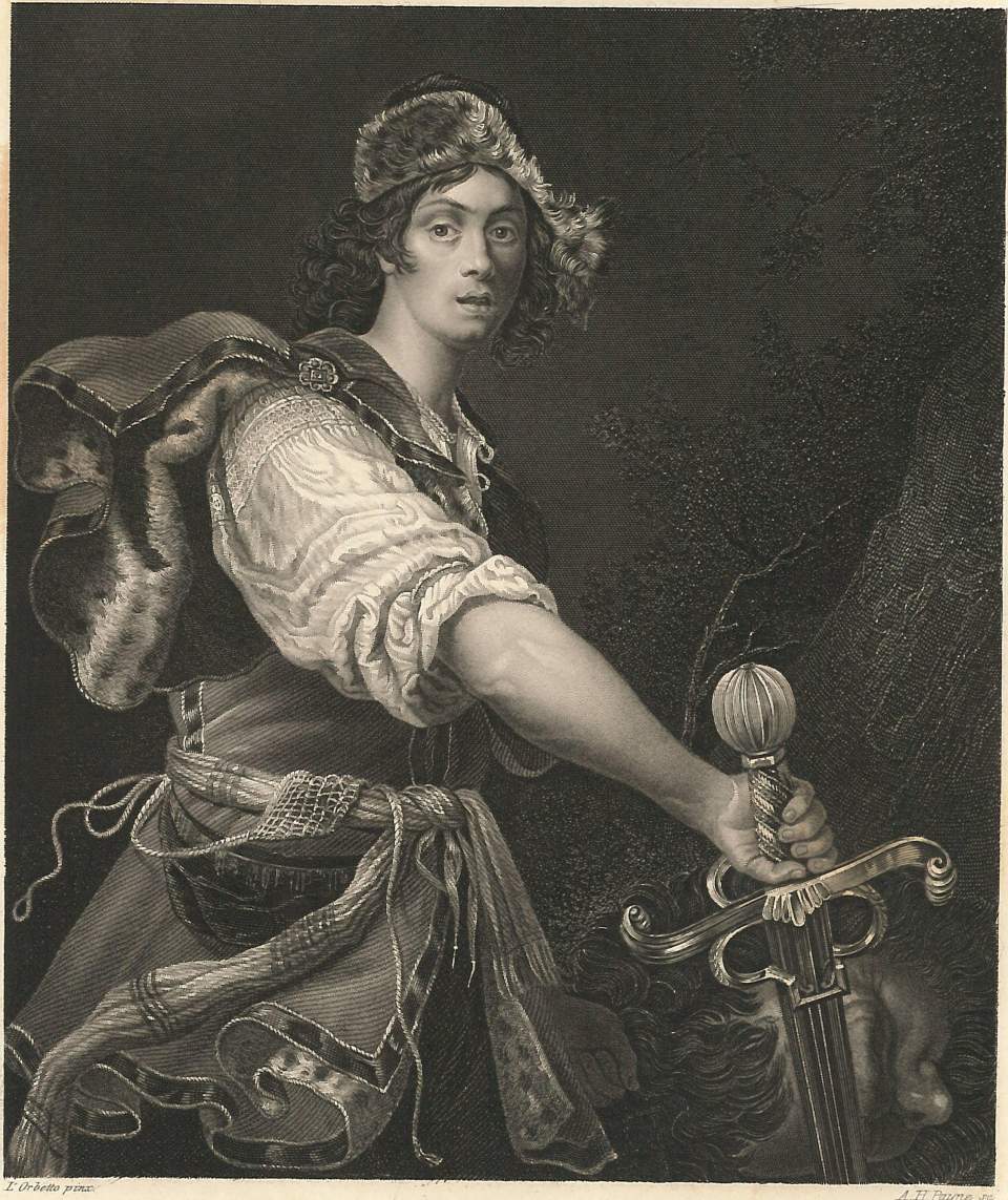 Porträt  David (mit dem Haupte Goliaths)