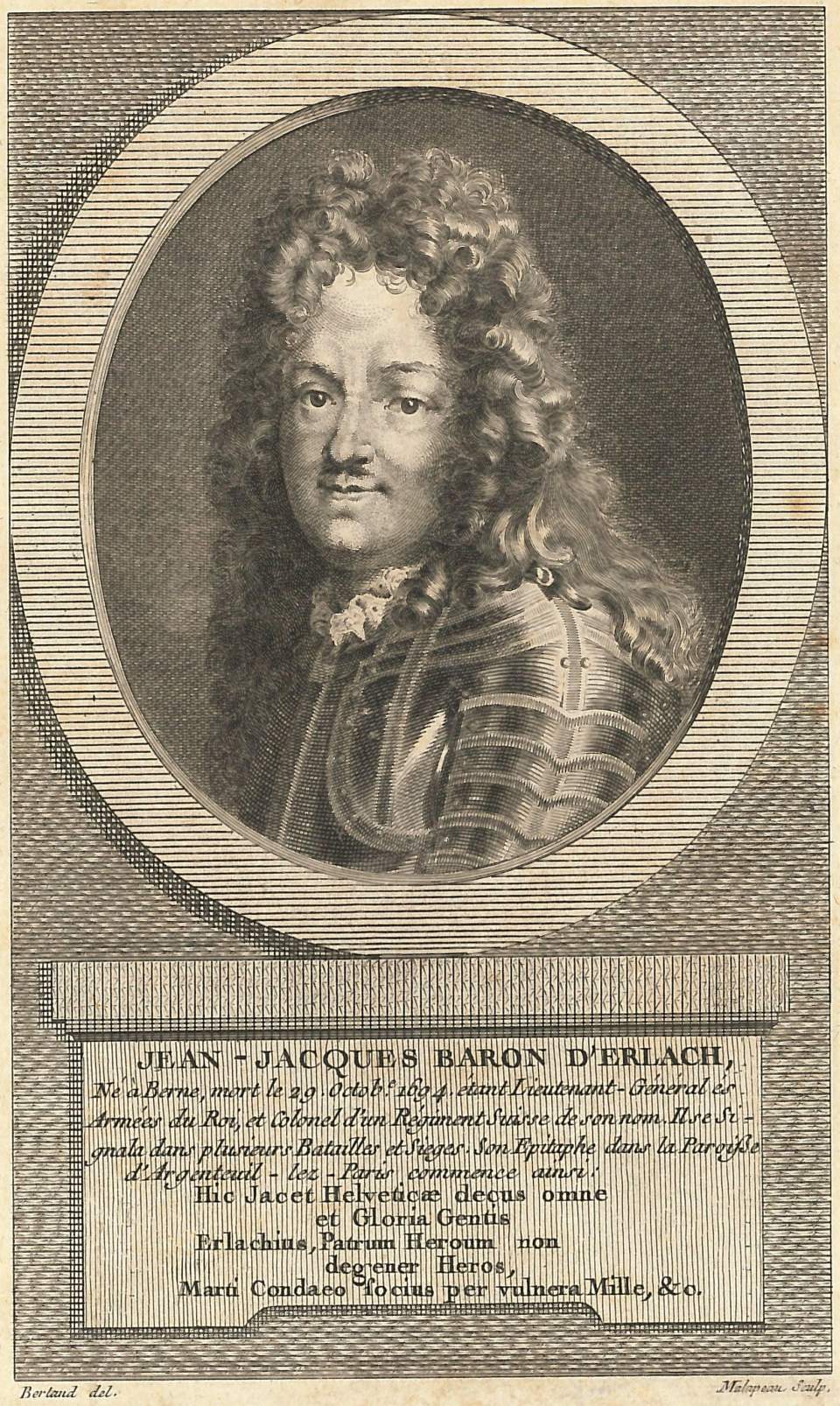 Porträt  Jean jacques Baron D'Erlach