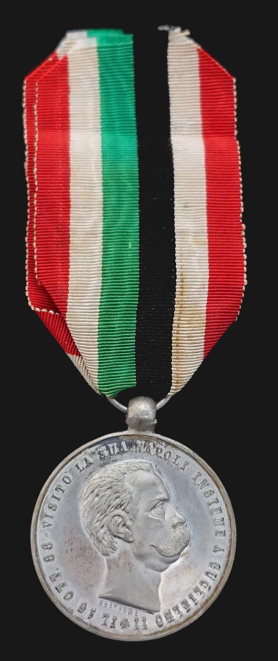 Medaille König Wilhelms II von Preussen, Besuch in Neapel