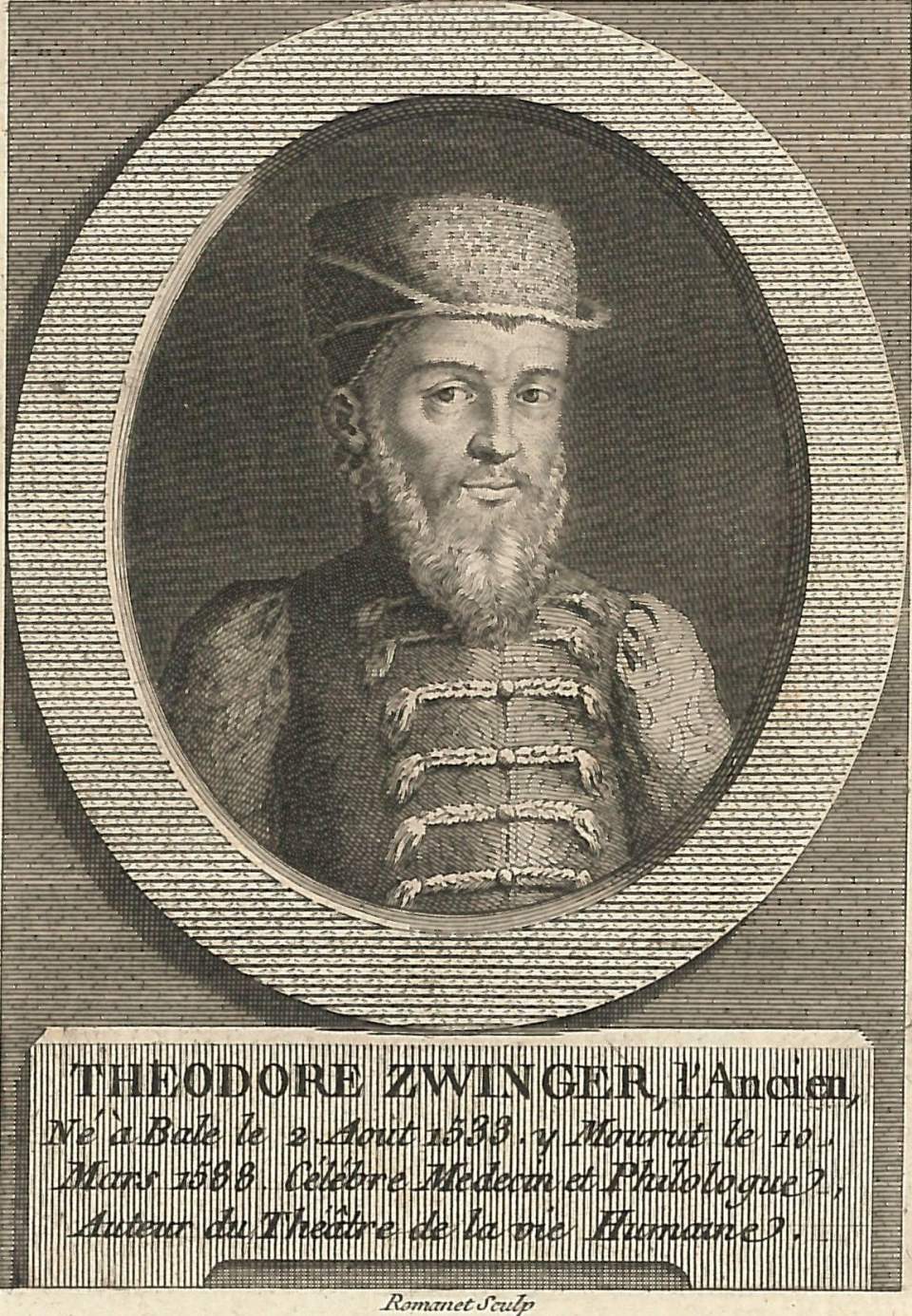 Porträt  Theodore Zwinger, L'Ancien