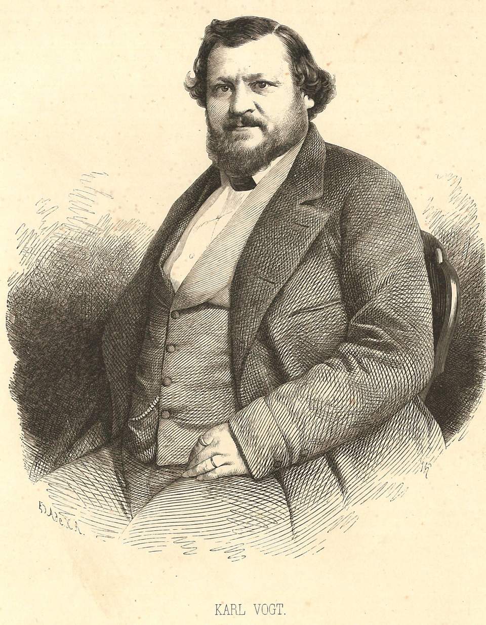 Porträt  Karl Vogt