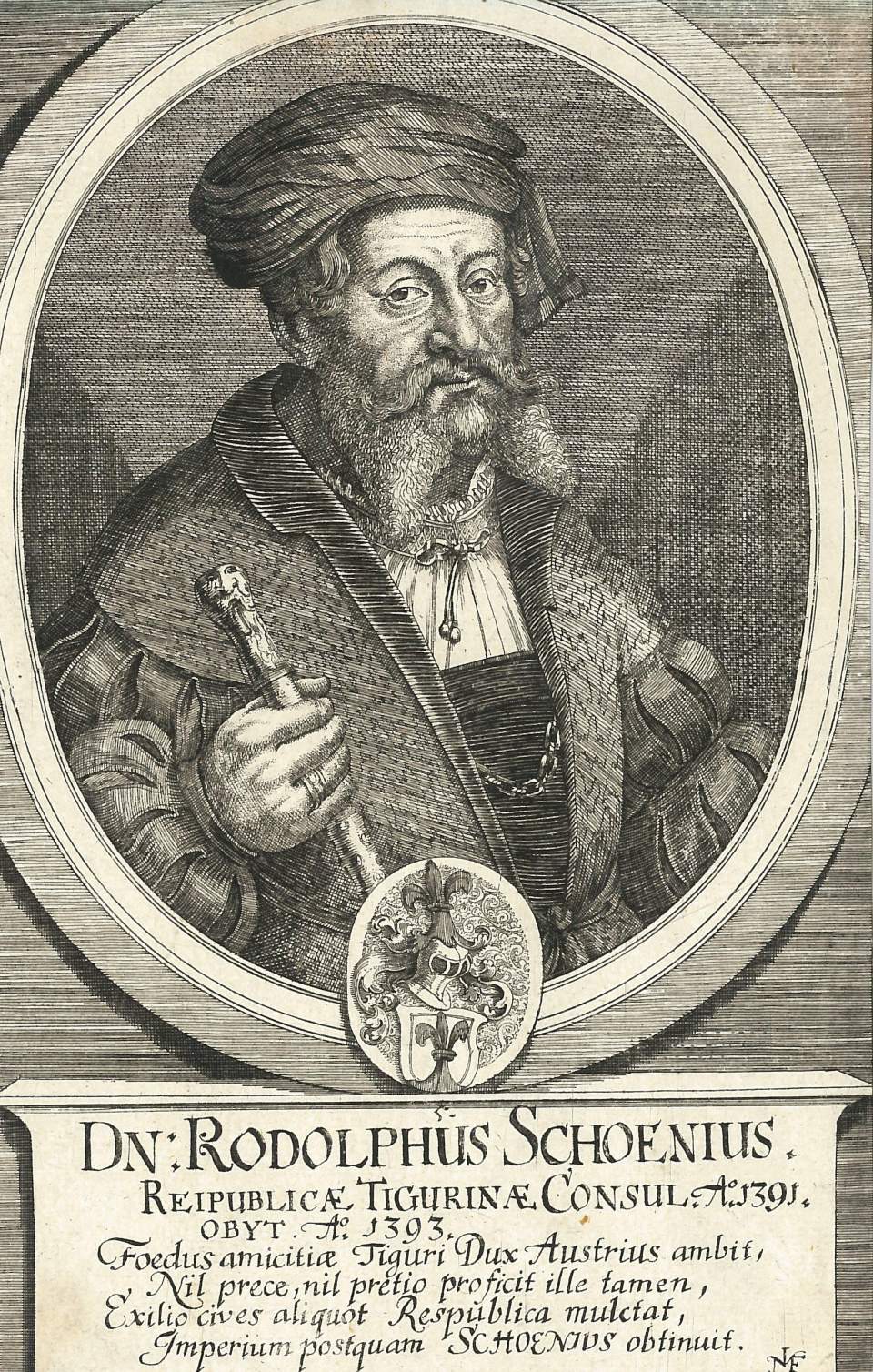 Porträt  Rodolphus Schoenius