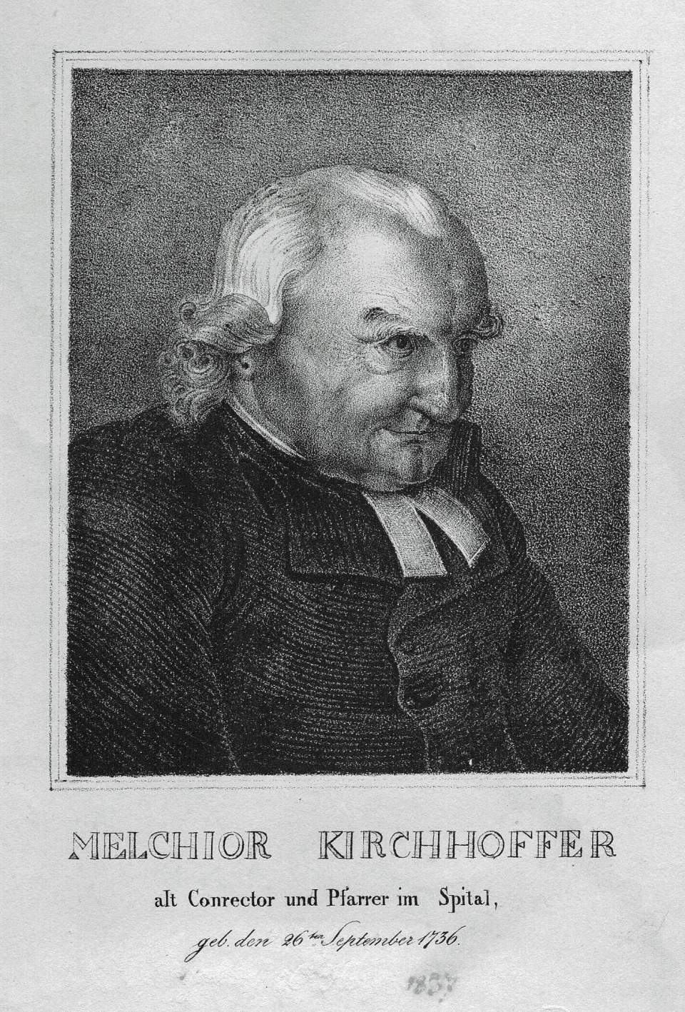 Porträt Melchior Kirchhofer (oder Kirchhoffer) (1775-1853)
