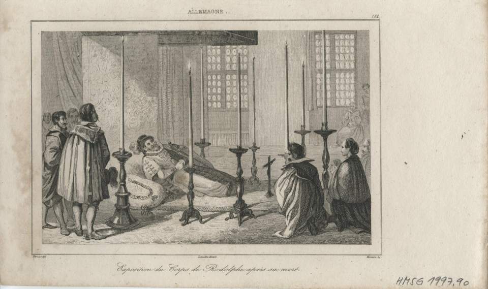 Exposition du Corps de Rodolphe après sa mort