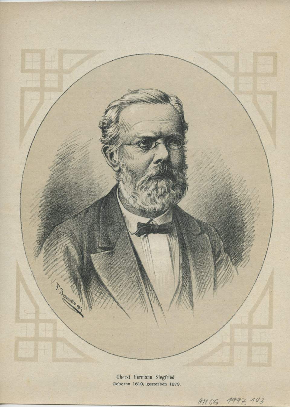 Porträt Oberst Hermann Siegfried