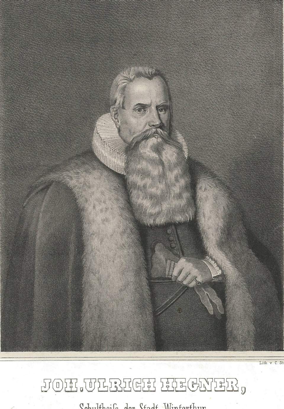 Porträt  Joh. Ulrich Hegner