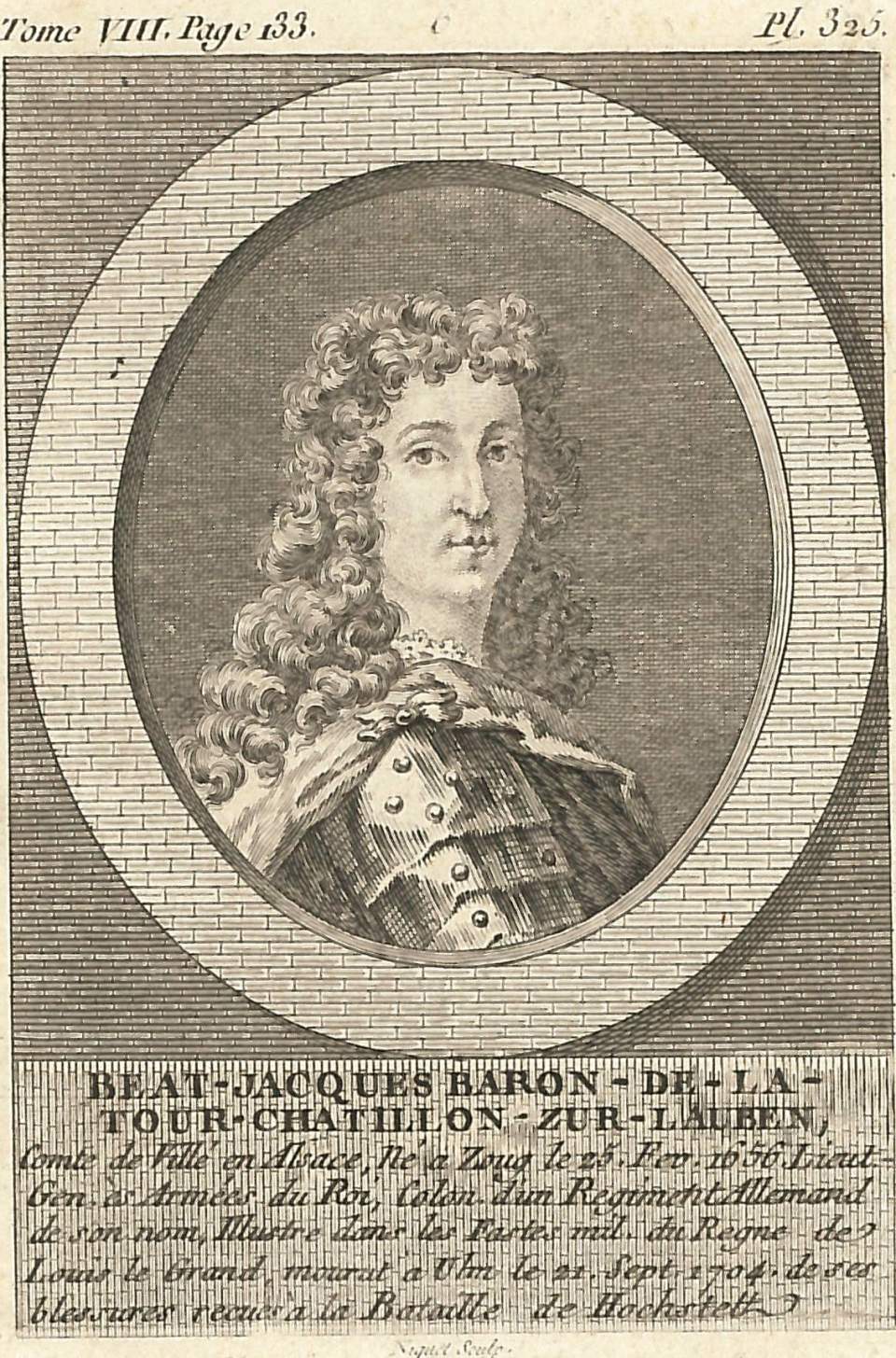 Porträt  Beat Jacquess Baron de la Tour Chatillon zur Lauben