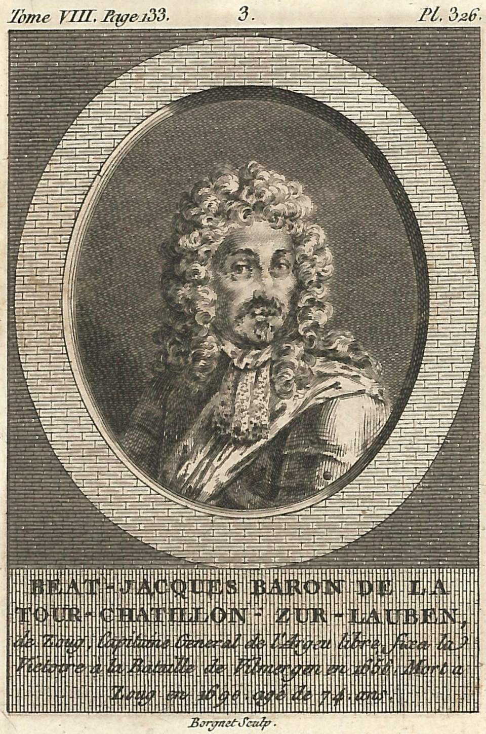 Porträt  Beat Jacques Baron de la Tour Chatillon zur Lauben