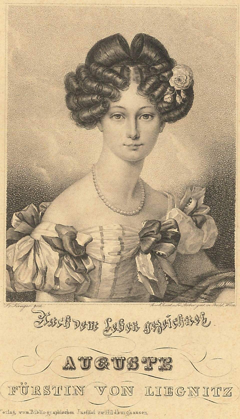 Porträt  Auguste Fürstin vin Liegnitz