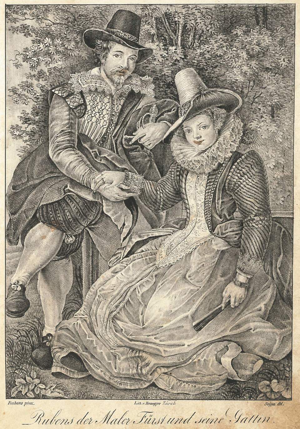 Porträt  Rubens der Malerfürst und seine Gattin