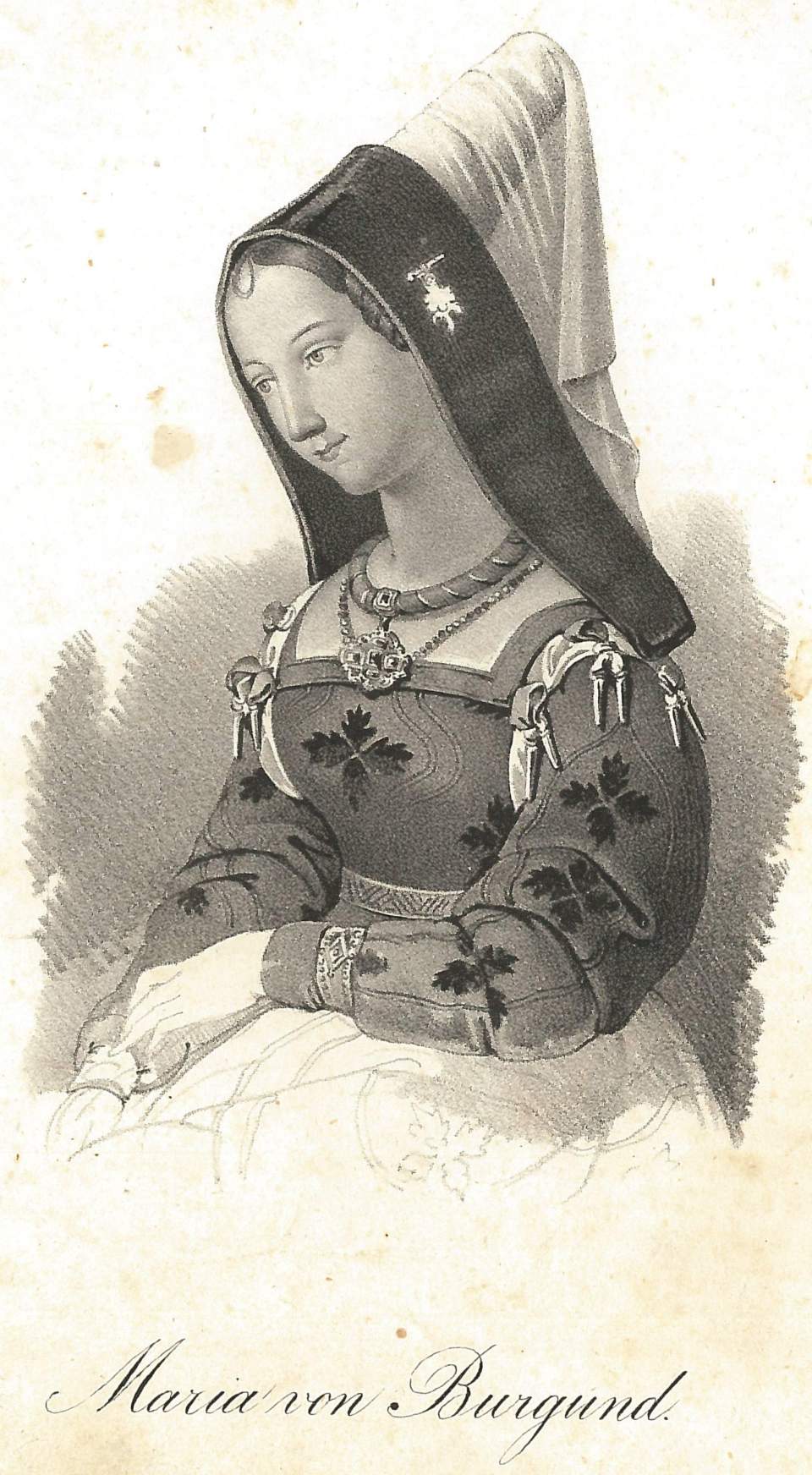 Porträt  Maria von Burgund