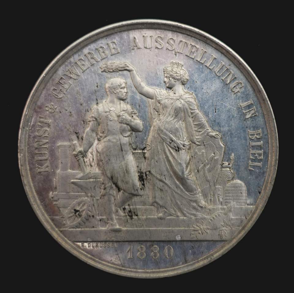 Medaille Gewerbeausstellung in Biel
