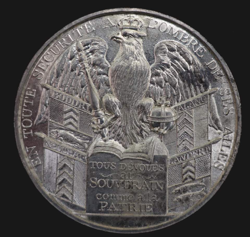 Medaille Huldigung Neuenburgs an Friedrich Wilhelm II. v. Preussen