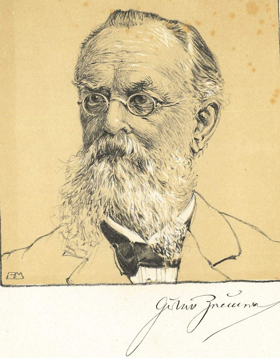 Porträt  vermutlich Gustav Zeuner
