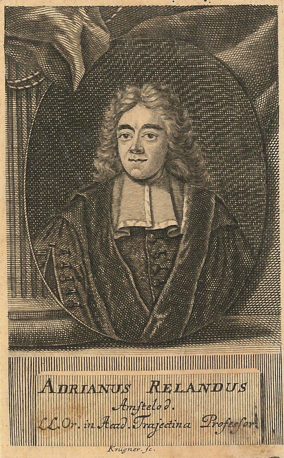 Porträt  Adrianus Relandus, Orientalist

